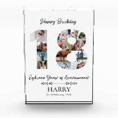 18パーソナライズされた番目の誕生日フォトブロック フォトブロック (正面)