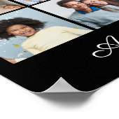 18フォトカラーグリーティングの編集可能な色を追加 ポスター (角)