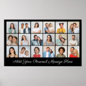 18フォトカラーグリーティングの編集可能な色を追加 ポスター (正面)