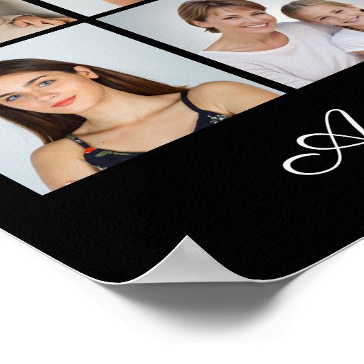 18フォトカラーグリーティングの編集可能な色を追加 ポスター (角)