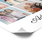 18フォトコラージュあいさつ文の写真の拡大 フォトプリント            (角)