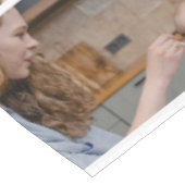 18フォトコラージュかわいい家族ラブメモリ テーブルクロス (アングル)