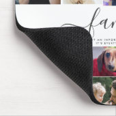 18フォトコラージュかわいい家族ラブメモリ マウスパッド (コーナー)