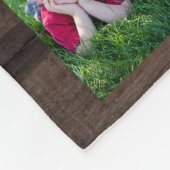 18フォトコラージュダークウッドラブユナナ フリースブランケット (角)