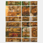 18フォトコラージュパーソナライズされたテンプレート フリースブランケット (正面)