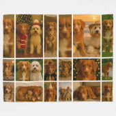 18フォトコラージュパーソナライズされたテンプレート フリースブランケット (正面(横))