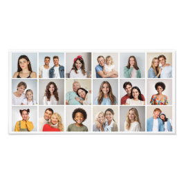 18フォトコラージュ編集可能カラー写真の拡大 フォトプリント           