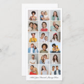 18フォトコラージュ自分のグリーティングカードを追加 (正面/裏面)