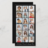 18フォトコラージュ自分のグリーティングカードを追加 (正面/裏面)