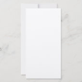 18フォトコラージュ自分の挨拶を追加 カード (裏面)