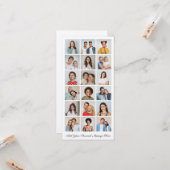 18フォトコラージュ自分の挨拶を追加 カード (正面/裏面インサイチュ)