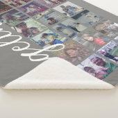 18フォトコラージュ、大きなスクリプトとニュートラル シェルパブランケット (3/4)