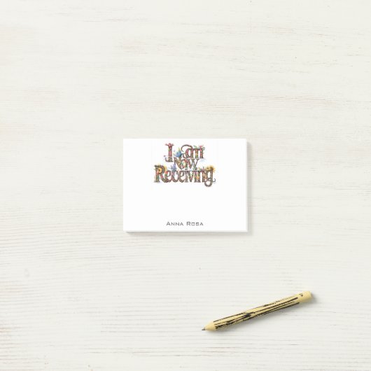 *~* 18フローラAP85マニフェストを受信している ポストイット (デスク上)