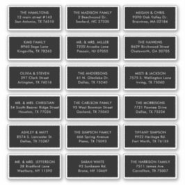 18ブラックゲスト受信者の名前アドレス配送料 シール