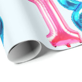 18ブルーラッピング紙 ラッピングペーパー (ロールコーナー)