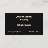 18ホイーラーシミトラクタートレーラートラック 名刺 (裏面)