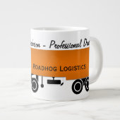 18ホパーソナライズされたイールプロフェッショナル ジャンボコーヒーマグカップ (正面右)