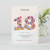 18ミニマル位誕生日招待状デビュー招待状18 招待状 (スタンド正面)