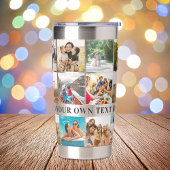 18モダンパーソナライズされた枚コラージュ 保温保冷タンブラー