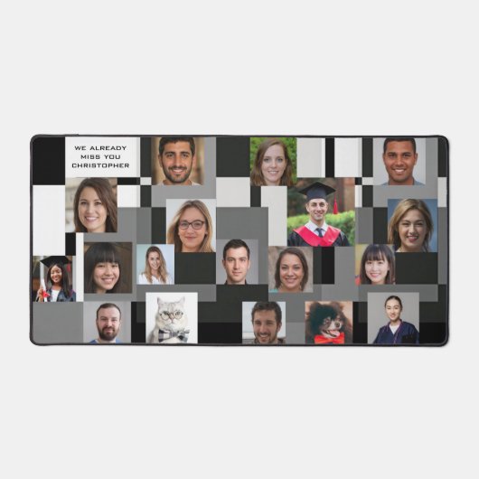 18モダン枚お別れ恋しく思のギフト デスクマット (正面)