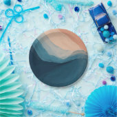 18ユニーク番目の誕生日海をテーマにした青紙プレート ペーパープレート (パーティー)