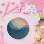 18ユニーク番目の誕生日海をテーマにした青紙プレート ペーパープレート (パーティー)