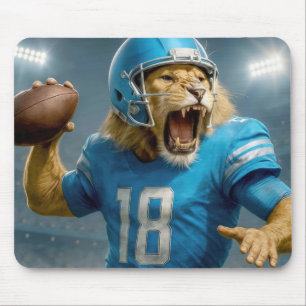 #18ライオンサッカー選手 マウスパッド