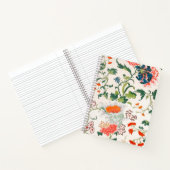 18世中国の紀半ばの花柄 ノートブック (内部)