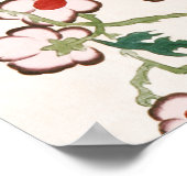 18世中国の紀半ばの花柄 ポスター (角)