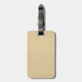 18世紀からのヴィンテージの花模様 ラゲッジタグ (裏面縦)