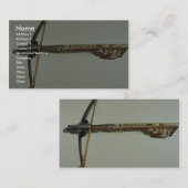 18世紀な石弓、Malbork、ポーランド 名刺 (正面/裏面)