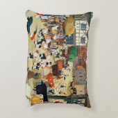 18世紀なMayfairの家畜市 アクセントクッション (裏面(縦))