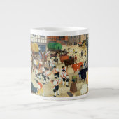 18世紀なMayfairの家畜市 ジャンボコーヒーマグカップ (正面)