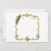 18世紀のおとぎ話のような結婚式のペアックの招待状 招待状 (裏面)