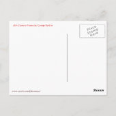 18世紀のファッションフランスのby George Barbier ポストカード (裏面)