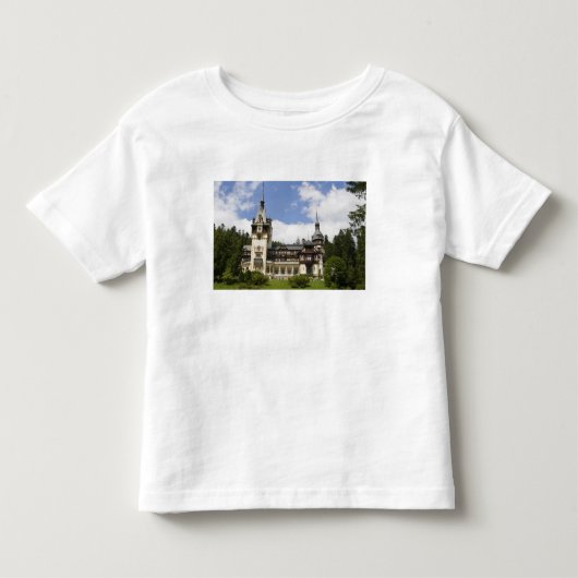 18世紀のペレシュ城 ルーマニア シナヤ トドラーTシャツ (正面)