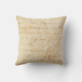 18世紀のヴィンテージのフランスので旧式な原稿の背景 クッション (裏面)