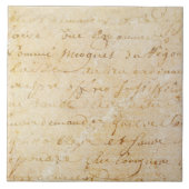 18世紀のヴィンテージのフランスので旧式な原稿の背景 タイル (正面)