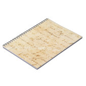 18世紀のヴィンテージのフランスので旧式な原稿の背景 ノートブック (左側)