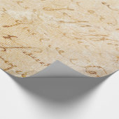 18世紀のヴィンテージのフランスので旧式な原稿の背景 ラッピングペーパー (角)