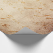 18世紀のヴィンテージのフランスのな教養がある原稿の羊皮紙 ラッピングペーパー (角)