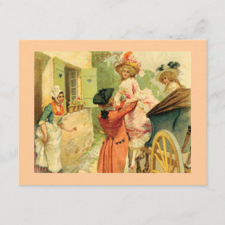 18世紀のヴィンテージスタイルのカードパーティ招待状 招待状