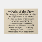 18世紀の宿屋の看板の規則 ドアマット (正面)