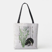 18世紀の日本の植物学のカエル・ヒキガエル トートバッグ (裏面)