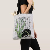 18世紀の日本の植物学のカエル・ヒキガエル トートバッグ (クローズアップ)