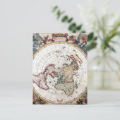 18世紀の極地図 ポストカード (スタンド正面)