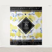 18世紀の磁器 結婚18周年記念日 タペストリー (正面)