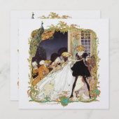 18世紀の結婚式・仮装舞踏会の招待状 招待状 (正面/裏面)