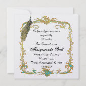 18世紀の結婚式・仮装舞踏会の招待状 招待状 (裏面)