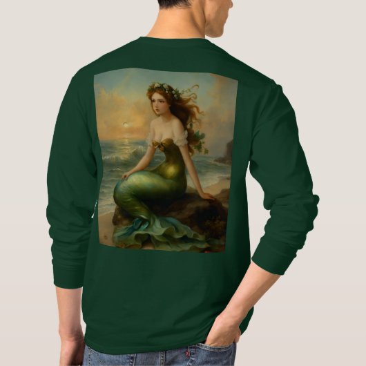 18世紀の脾臓の人魚へのロマンチックな歌 Tシャツ (裏面)